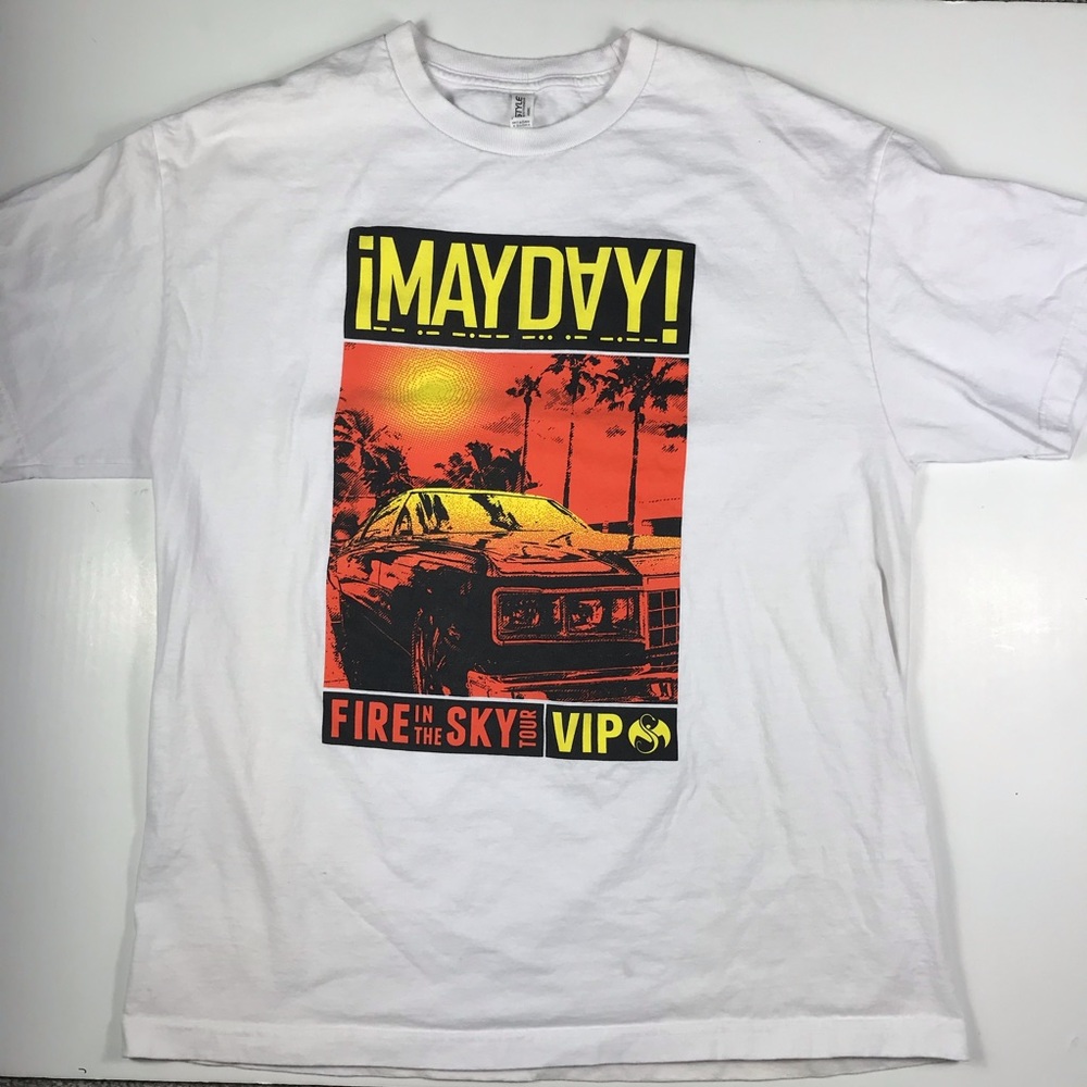 Mayday fire in the sky tour shirt size XL